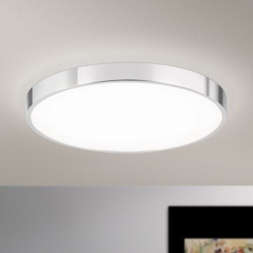 Φωτιστικό οροφής LED BULLY LED/28W/230V διάμετρος 28 cm γυαλιστερό χρώμιο