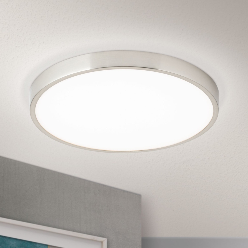 Φωτιστικό οροφής LED BULLY LED/28W/230V διάμετρος 28 cm ματ χρώμιο