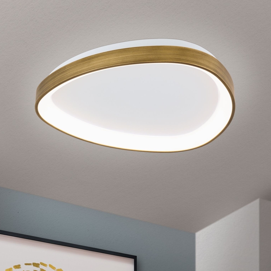 Φωτιστικό οροφής LED CHARLIE LED/35W/230V διάμετρος 45 cm χρυσό