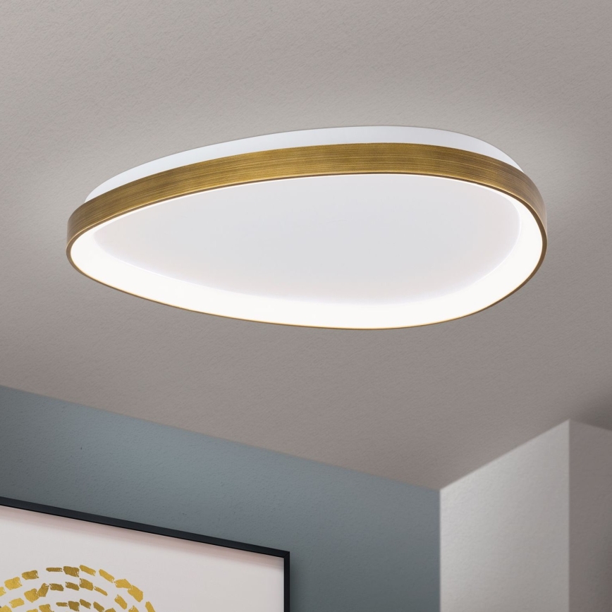 Φωτιστικό οροφής LED CHARLIE LED/48W/230V διάμετρος 65 cm χρυσό