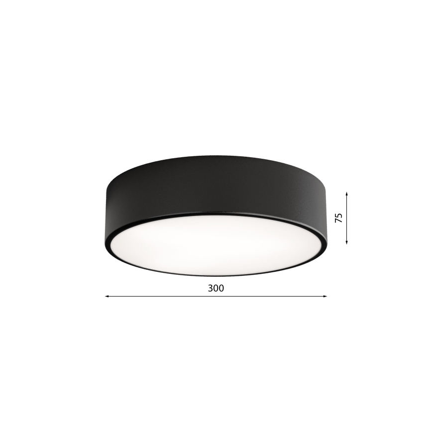 Φωτιστικό οροφής LED CLEO LED/24W/230V 3000K διάμετρος 30 cm μαύρο
