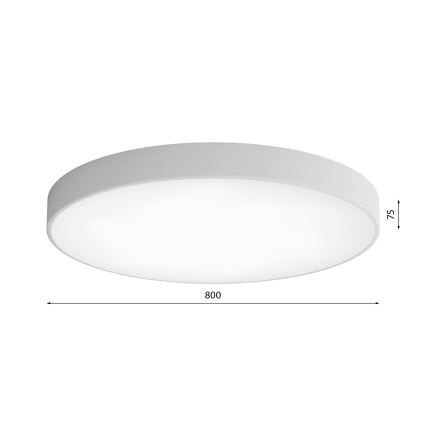 Φωτιστικό οροφής LED CLEO LED/96W/230V 3000K διάμετρος 80 cm γκρι