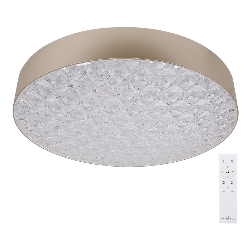 Φωτιστικό οροφής LED Dimmable LUXON LED/60W/230V 2800-6500K μπεζ + τηλεχειριστήριο