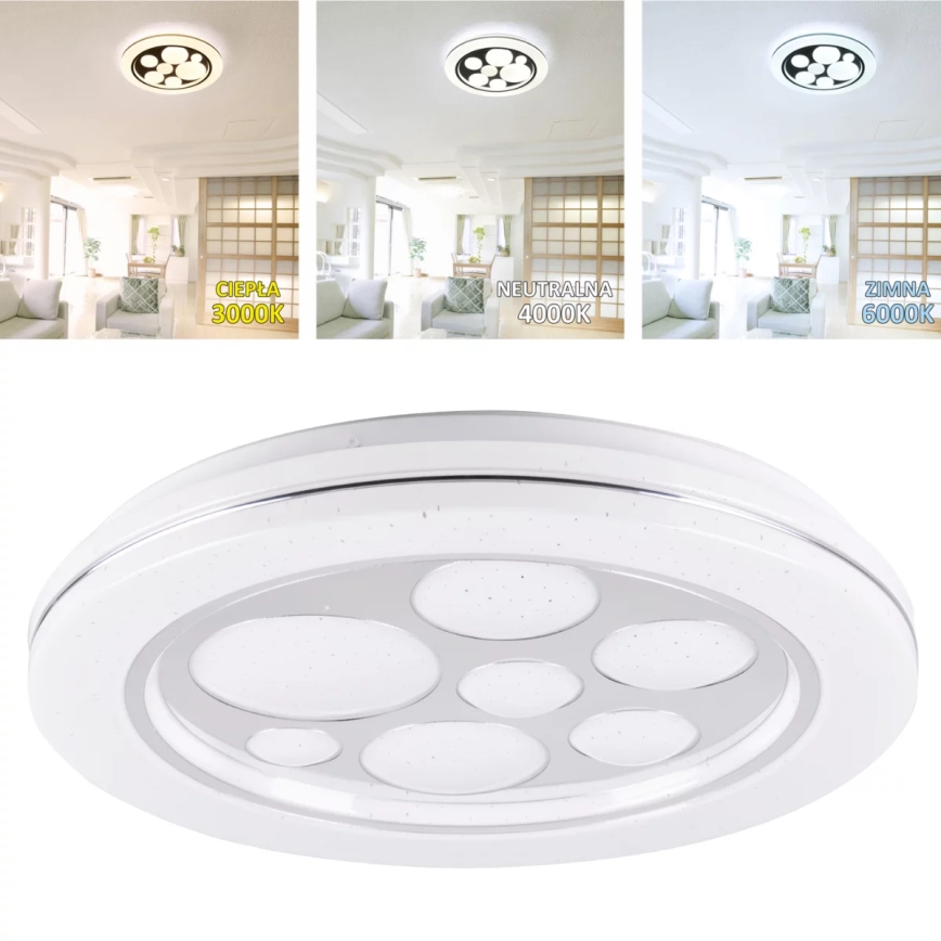 Φωτιστικό οροφής LED Dimmable PLANET LED/72W/230V  δ. 48 cm 3000 -6500K + RC