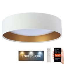Φωτιστικό οροφής LED Dimmable SMART GALAXY LED/36W/230V δ. 55 cm 2700-6500K Wi-Fi Tuya λευκό/χρυσό + τηλεχειριστήριο