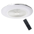 Φωτιστικό οροφής LED Dimmable με ανεμιστήρα ARIA LED/38W/230V 3000-6000K λευκό + τηλεχειριστήριο