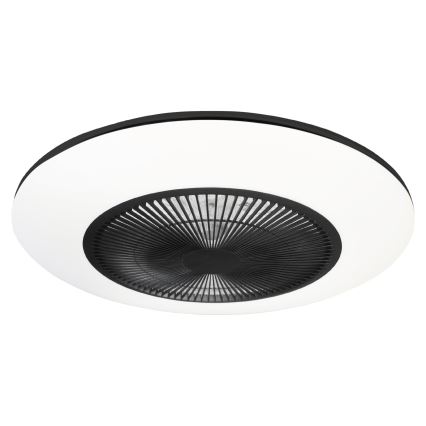 Φωτιστικό οροφής LED Dimmable με ανεμιστήρα ARIA LED/38W/230V μαύρο/λευκό + τηλεχειριστήριο