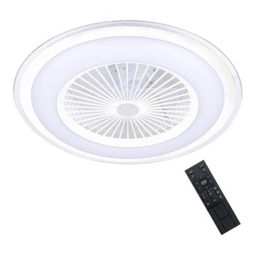 Φωτιστικό οροφής LED Dimmable με ανεμιστήρα ZONDA LED/48W/230V 3000-6000K λευκό + τηλεχειριστήριο