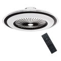 Φωτιστικό οροφής LED Dimmable με ανεμιστήρα ZONDA LED/48W/230V 3000-6000K μαύρο + τηλεχειριστήριο