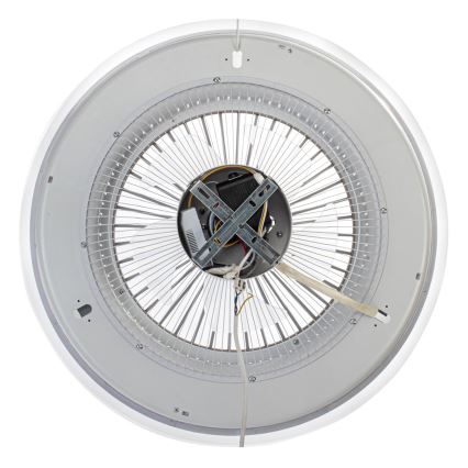 Φωτιστικό οροφής LED Dimmable με ανεμιστήρα ZONDA LED/48W/230V 3000-6000K μαύρο + τηλεχειριστήριο