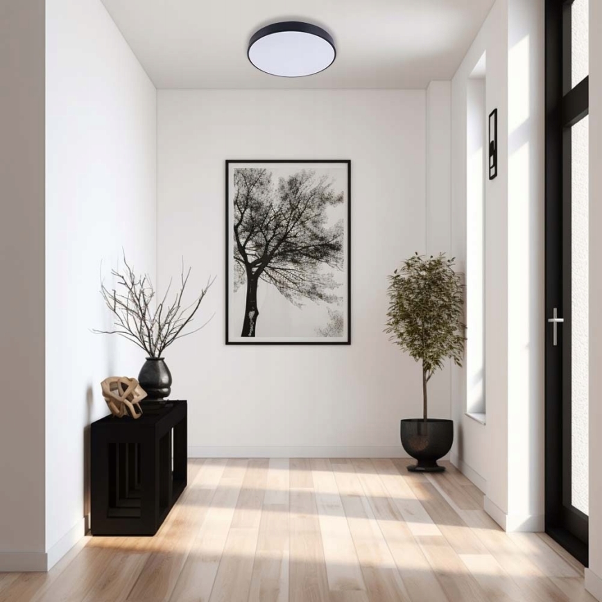 Φωτιστικό οροφής LED FELIZ LED/30W/230V 4000K διάμετρος 30 cm μαύρο