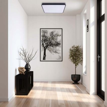 Φωτιστικό οροφής LED FELIZ LED/40W/230V 4000K 40x40 cm μαύρο