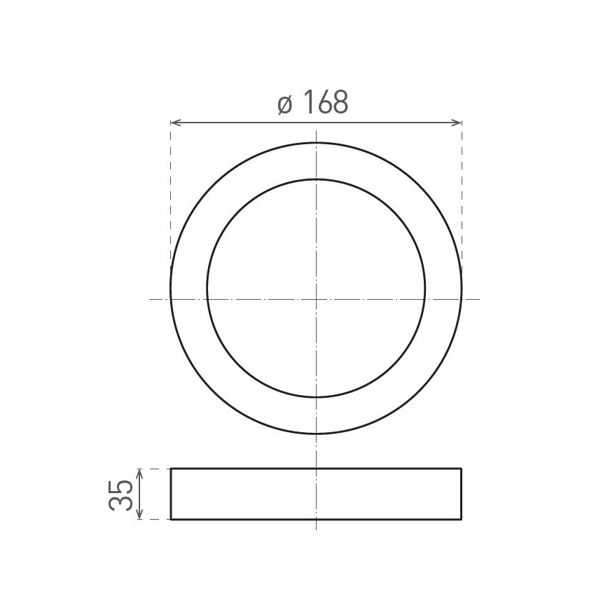 Φωτιστικό οροφής LED FENIX LED/12W/230V 2900/3900/5800K διάμετρος 16,8 cm λευκό