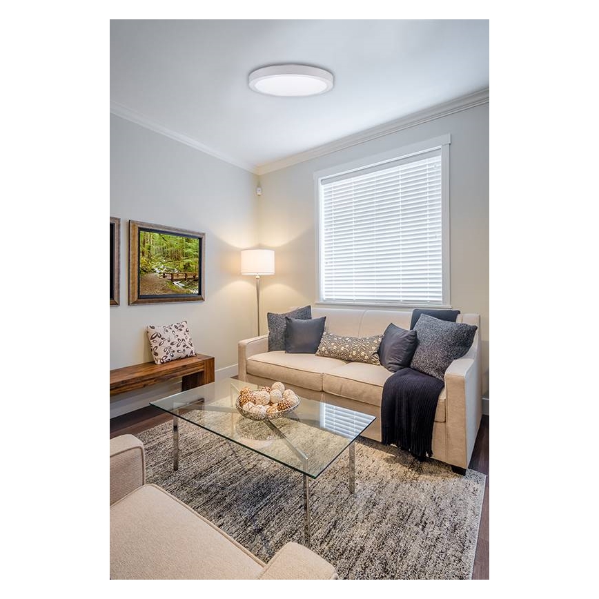 Φωτιστικό οροφής LED FENIX LED/32W/230V 3800K διάμετρος 40 cm snow λευκό