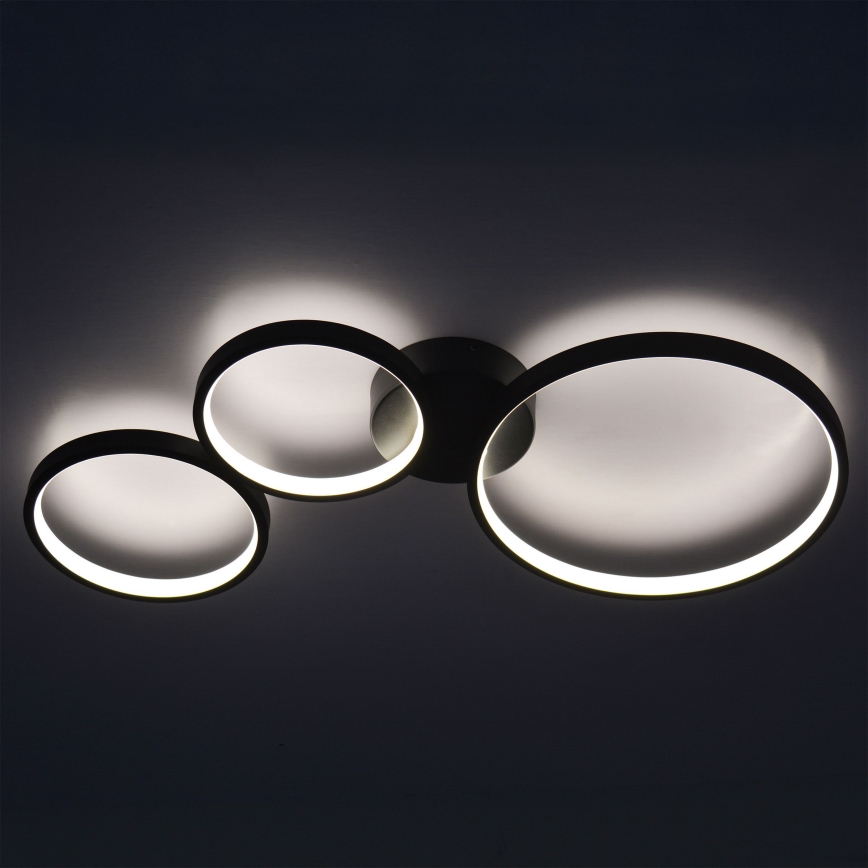Φωτιστικό οροφής LED FLAMENCO LED/33W/230V 4000K μαύρο