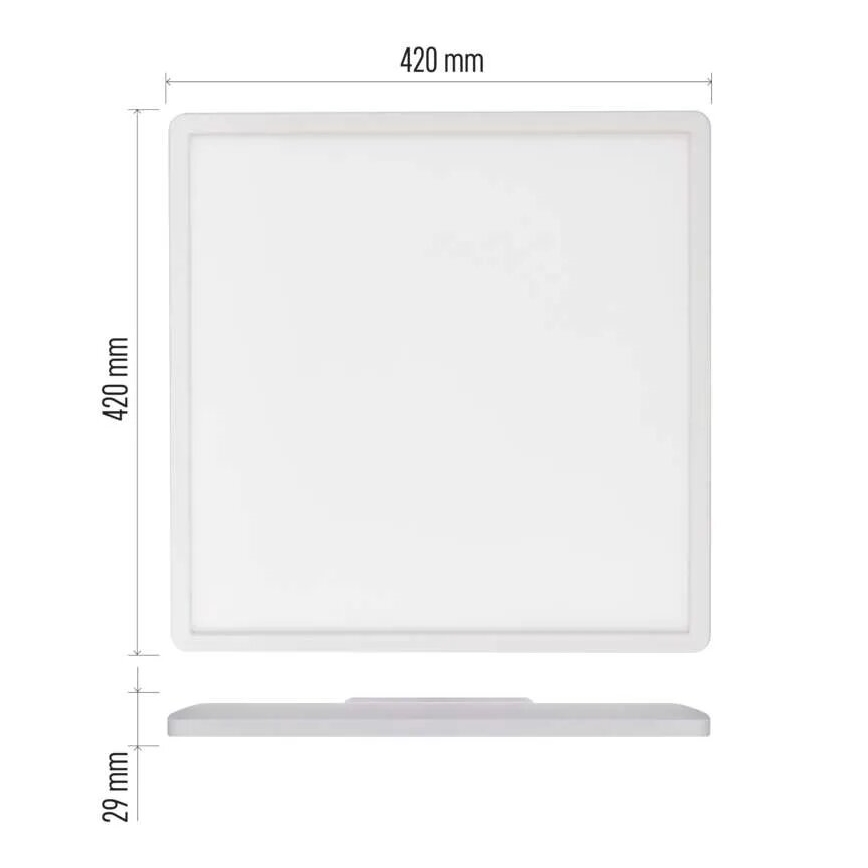 Φωτιστικό οροφής LED FLORI LED/22W/230V 4000K λευκό 42x42 cm