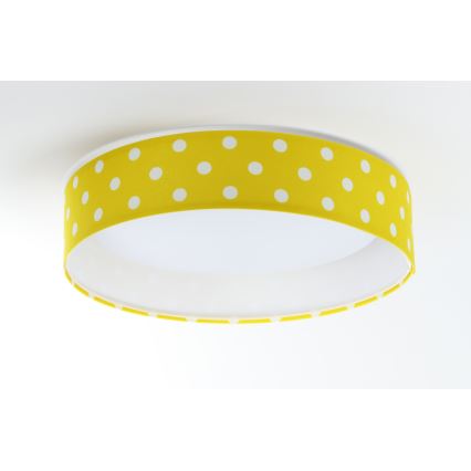 Φωτιστικό οροφής LED GALAXY KIDS LED/24W/230V dots κίτρινο/λευκό