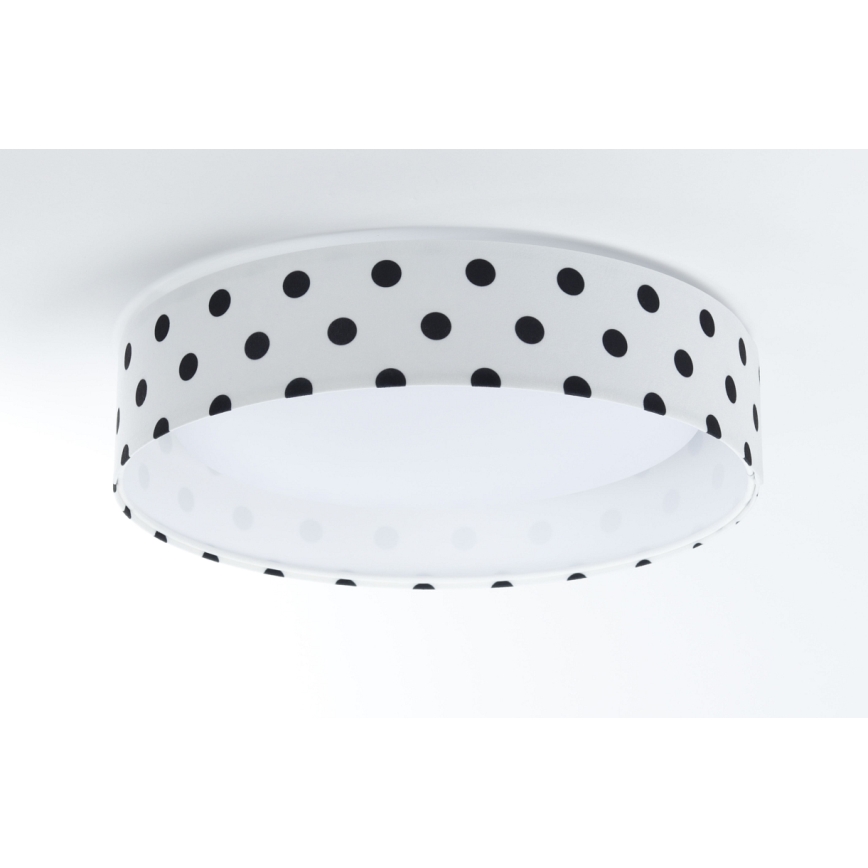 Φωτιστικό οροφής LED GALAXY KIDS LED/24W/230V dots λευκό/μαύρο