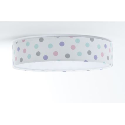 Φωτιστικό οροφής LED GALAXY KIDS LED/24W/230V dots πολύχρωμο