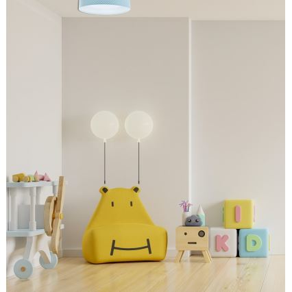 Φωτιστικό οροφής LED GALAXY KIDS LED/24W/230V dots τιρκουάζ/λευκό