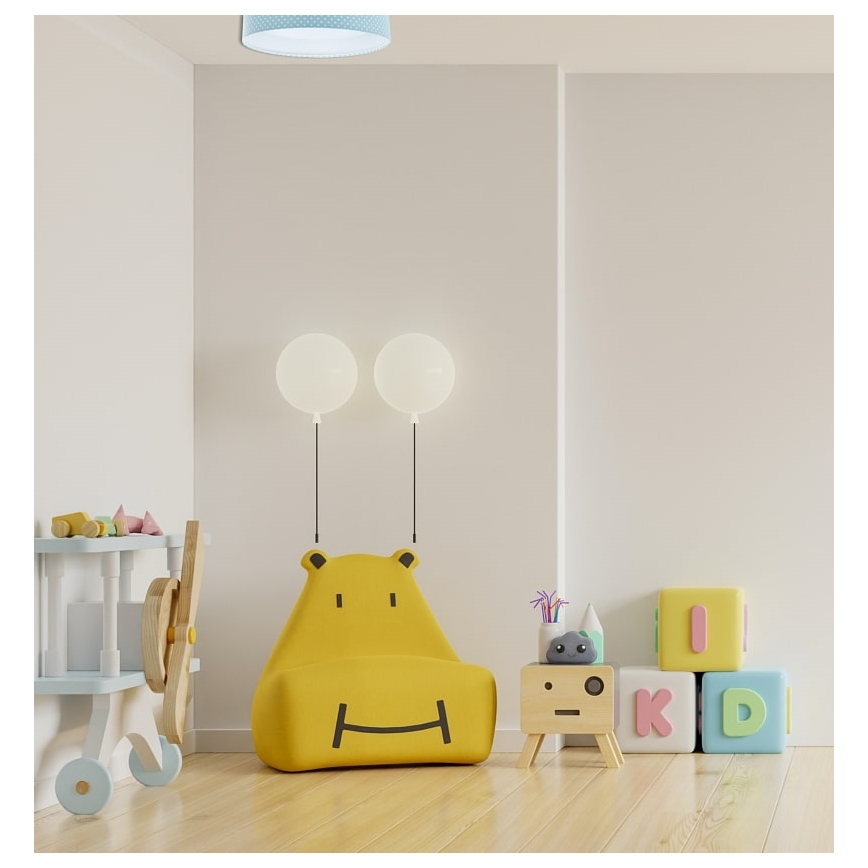 Φωτιστικό οροφής LED GALAXY KIDS LED/24W/230V dots τιρκουάζ/λευκό