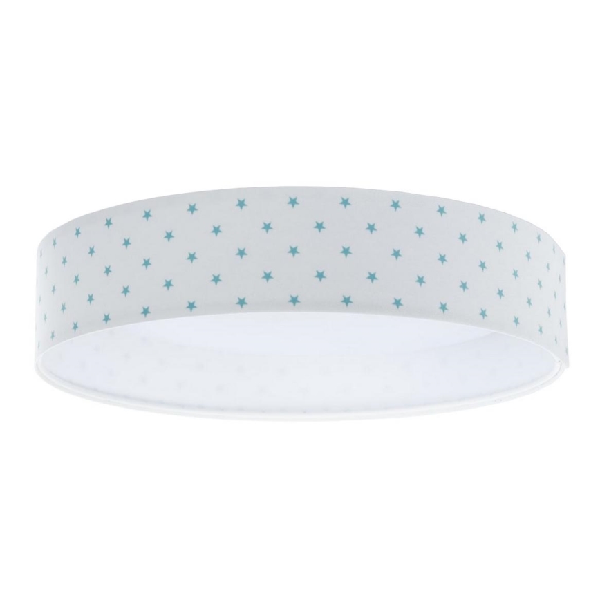 Φωτιστικό οροφής LED GALAXY KIDS LED/24W/230V αστέρια λευκό/τιρκουάζ