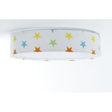 Φωτιστικό οροφής LED GALAXY KIDS LED/24W/230V αστέρια πολύχρωμα