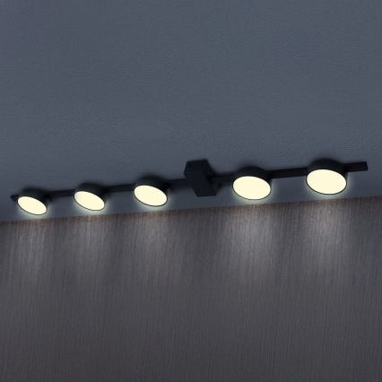 Φωτιστικό οροφής LED JOY 5xGX53/6W/230V μαύρο