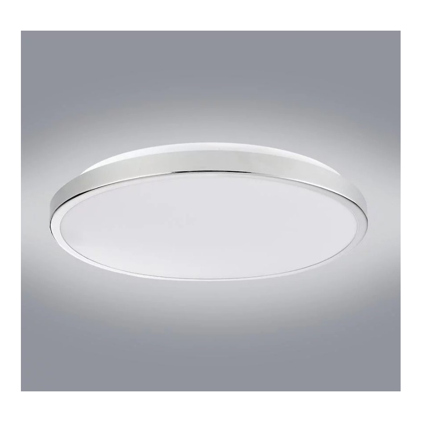 Φωτιστικό οροφής LED KERN LED/24W/230V διάμετρος 40 cm γυαλιστερό χρώμιο