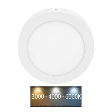 Φωτιστικό οροφής LED LADA LED/12W/230V 3000/4000/6000K διάμετρος 17 cm λευκό