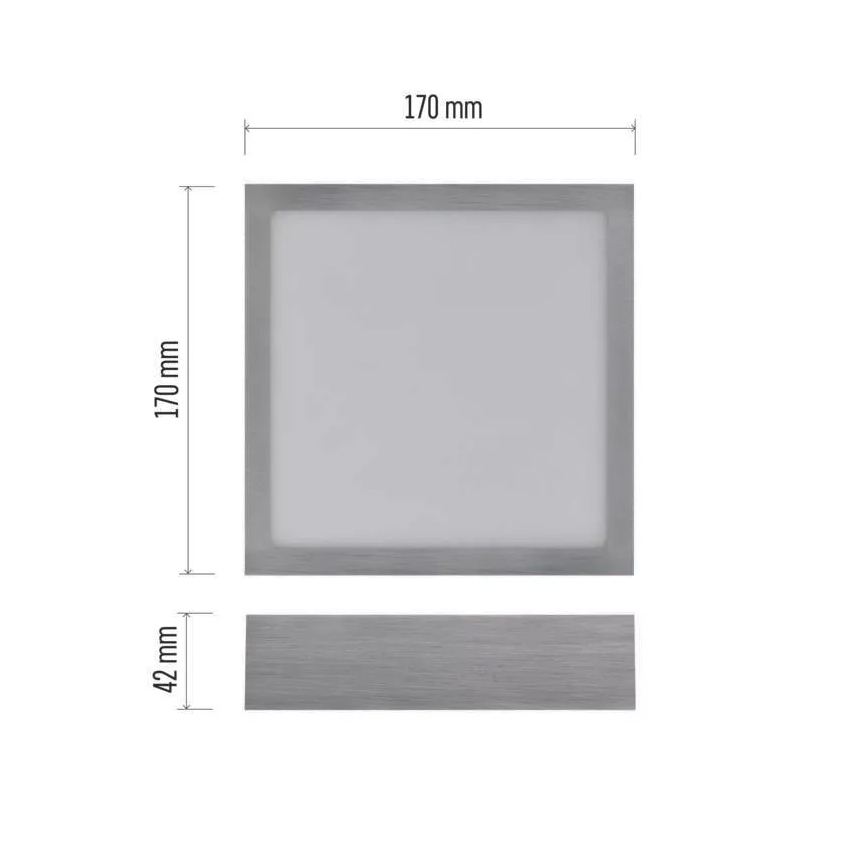 Φωτιστικό οροφής LED NEXXO LED/12,5W/230V 3000/3500/4000K 17x17 cm γυαλιστερό χρώμιο