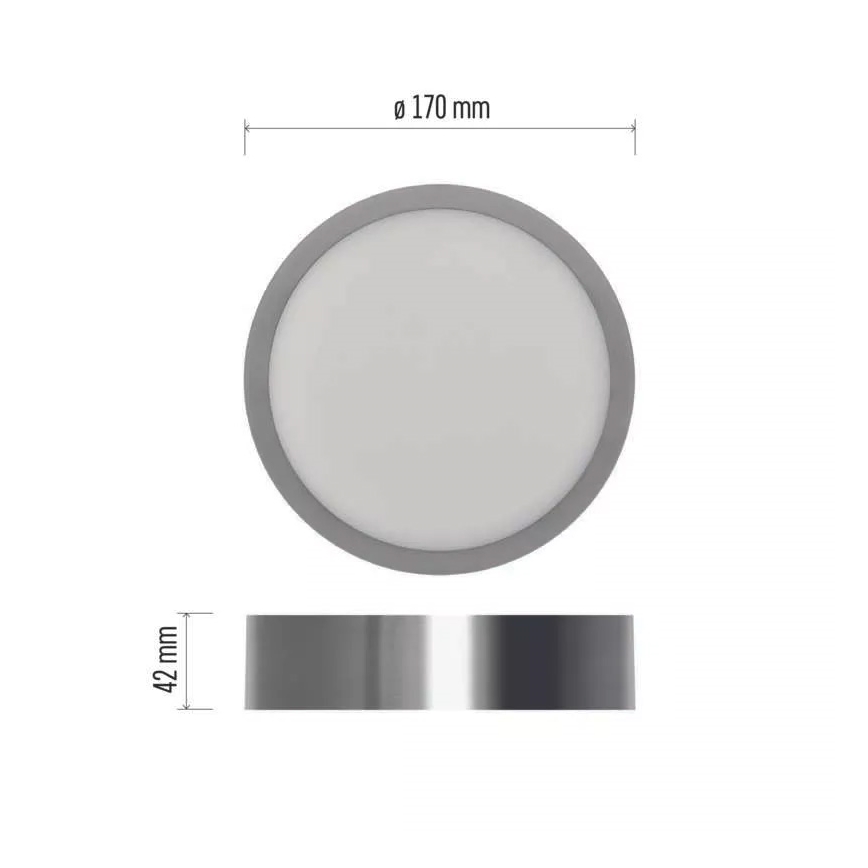 Φωτιστικό οροφής LED NEXXO LED/12,5W/230V 3000/3500/4000K διάμετρος 17 cm ματ χρώμιο