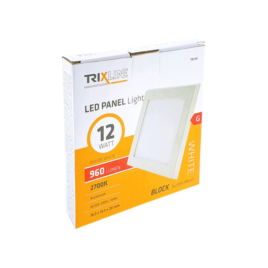 Φωτιστικό οροφής LED LED/12W/230V 2700K 16,3x16,3 cm λευκό