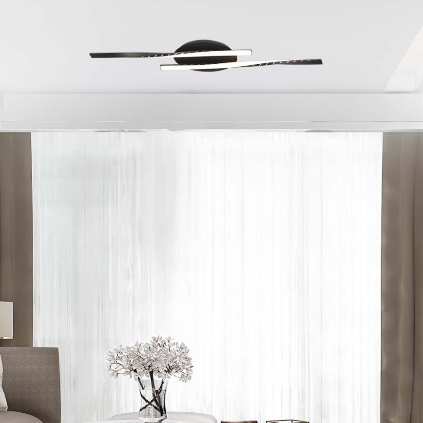 Φωτιστικό οροφής LED LED/12W/230V 3000K 94,5 cm μαύρο