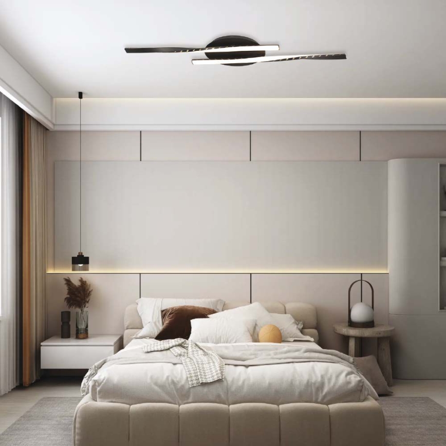 Φωτιστικό οροφής LED LED/12W/230V 3000K 94,5 cm μαύρο