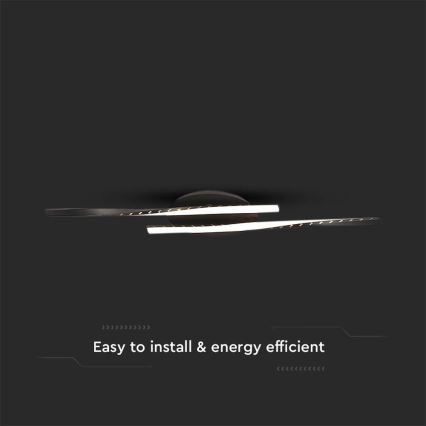 Φωτιστικό οροφής LED LED/12W/230V 3000K 94,5 cm μαύρο