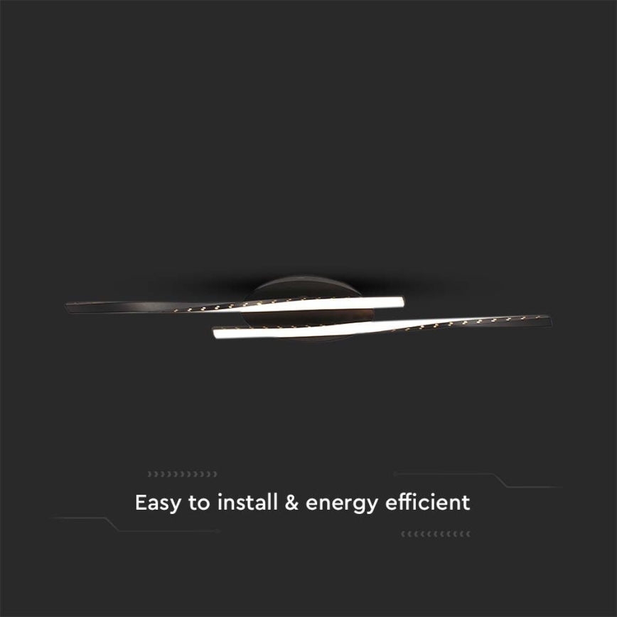 Φωτιστικό οροφής LED LED/12W/230V 3000K 94,5 cm μαύρο
