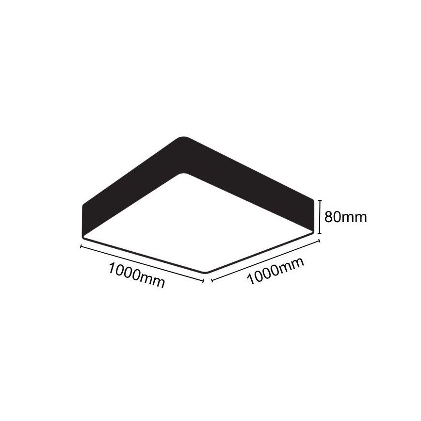 Φωτιστικό οροφής LED LED/170W/230V 4000K 100x100 cm
