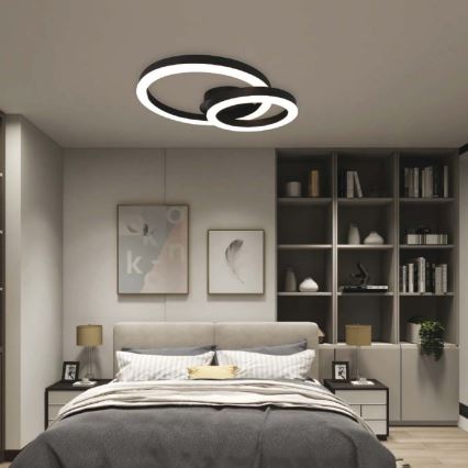 Φωτιστικό οροφής LED LED/20W/230V 3000K μαύρο