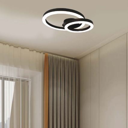 Φωτιστικό οροφής LED LED/20W/230V 3000K μαύρο