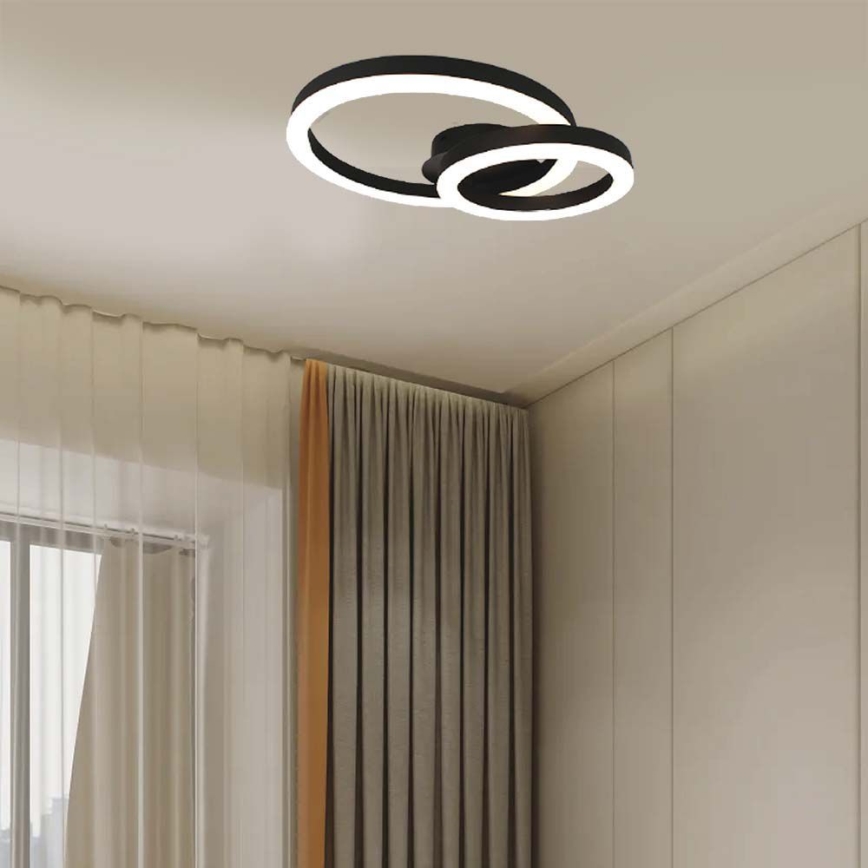 Φωτιστικό οροφής LED LED/20W/230V 3000K μαύρο
