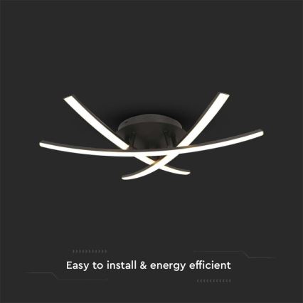 Φωτιστικό οροφής LED LED/20W/230V 3000K μαύρο