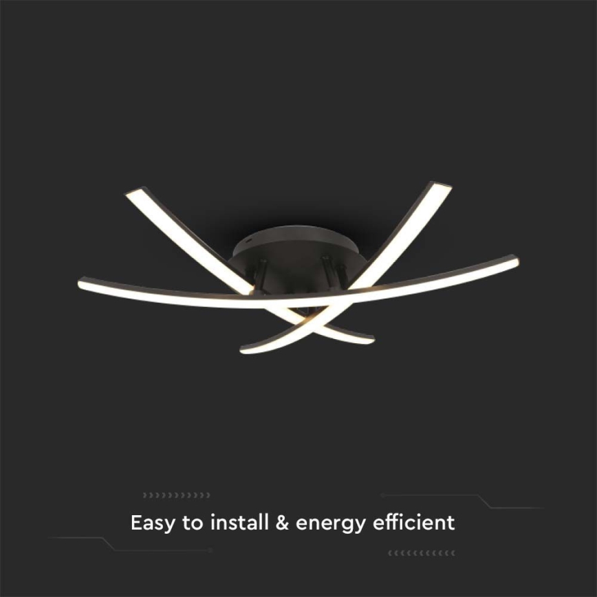 Φωτιστικό οροφής LED LED/20W/230V 3000K μαύρο