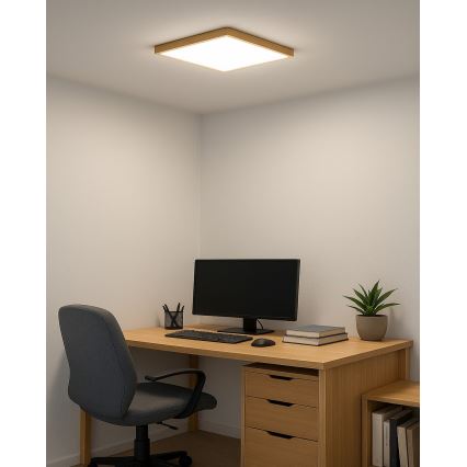Φωτιστικό οροφής LED LED/24W/230V 3000/4000/6500K 30x30 cm μπεζ
