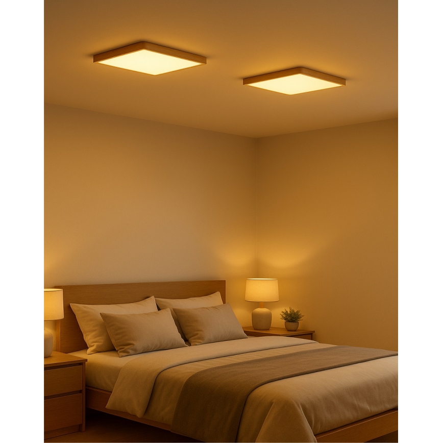 Φωτιστικό οροφής LED LED/24W/230V 3000/4000/6500K 30x30 cm μπεζ