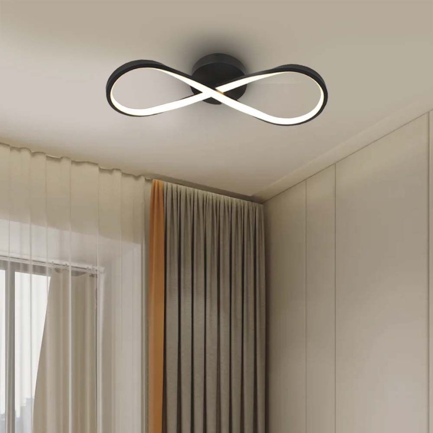 Φωτιστικό οροφής LED LED/24W/230V 3000K μαύρο