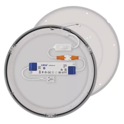 Φωτιστικό οροφής LED NEXXO LED/28,5W/230V 3000/3500/4000K διάμετρος 30 cm γυαλιστερό χρώμιο