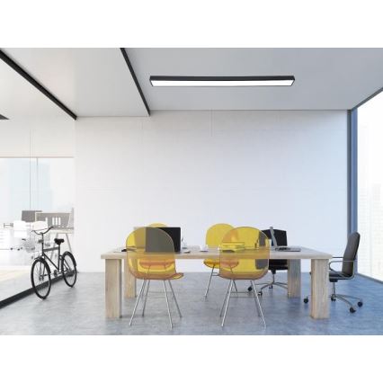 Φωτιστικό οροφής LED LED/32W/230V 4000K 120x7 cm μαύρο