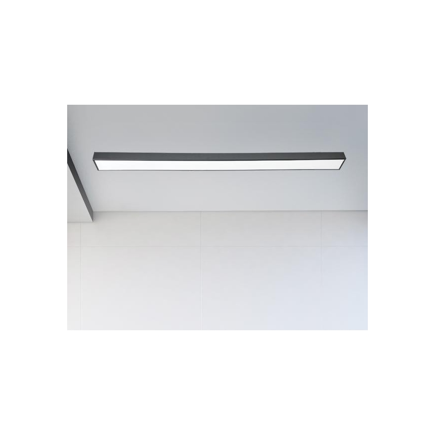 Φωτιστικό οροφής LED LED/32W/230V 4000K 120x7 cm μαύρο