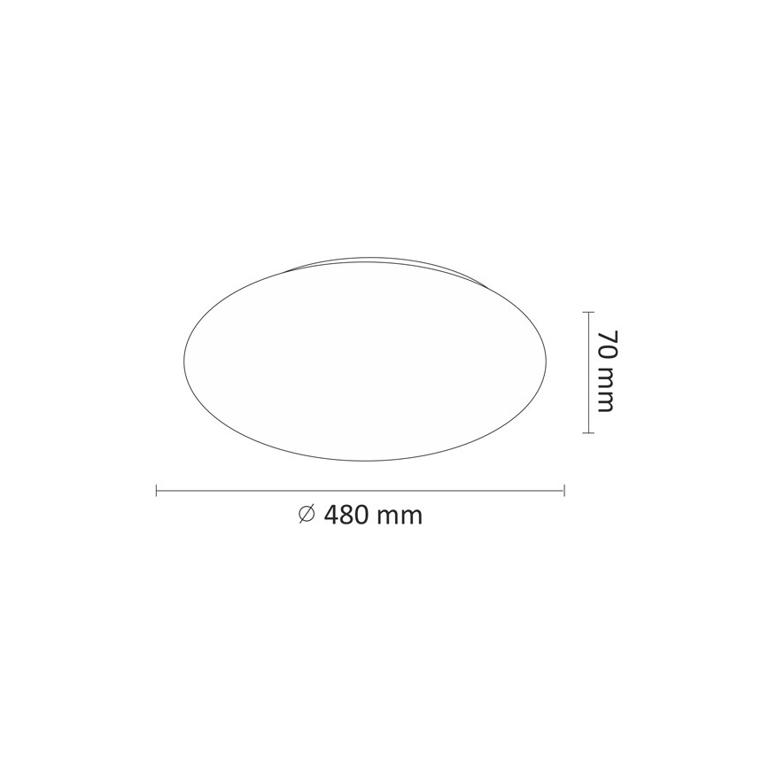 Φωτιστικό οροφής LED LED/45W/230V 3000K/4000K/6400K διάμετρος 48 cm λευκό